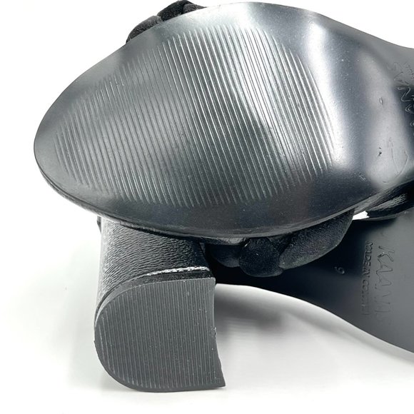 Kaanas‎ Womens Soho Chunky Velvet Braided Block Heel Sandals Heels Shoes 9M - Picture 9 of 13